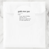 GOLDSTERNE RUNDER AUFKLEBER (Tasche)