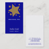 Goldsterne Visitenkarte (Vorne/Hinten)