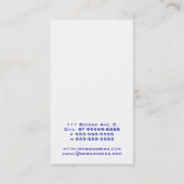 Goldsterne Visitenkarte (Rückseite)