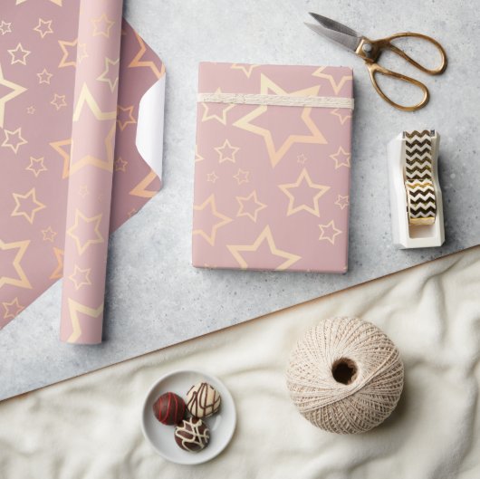 goldsternenrosa Packpapier (Kunsthandwerk)