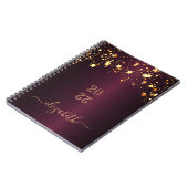 Goldsternname des Burgunders Notizblock (Linke Seite)