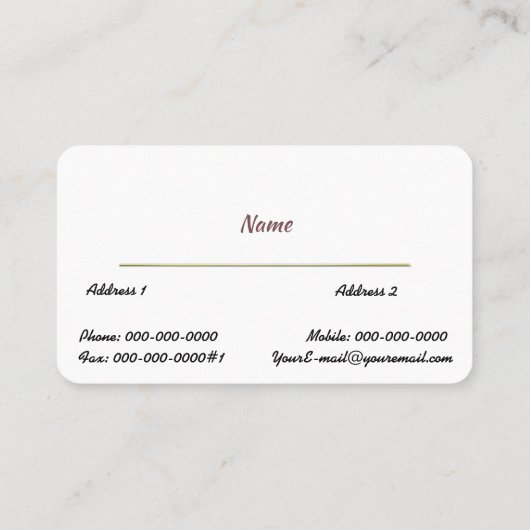 Goldstethoskop Visitenkarte (Rückseite)