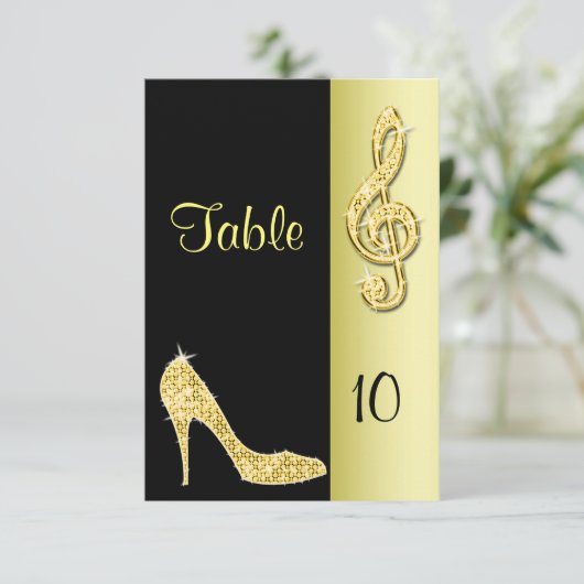 GoldStilett u. dreifache Spalte Einladung (Stehend Vorderseite)