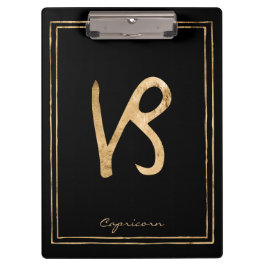 Goldstilisierte Astrologie aus Hartkorn Klemmbrett