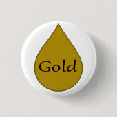 Goldstillendes Preis-Abzeichen. 1-jährig Button (Vorderseite)