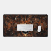 Goldstrahl im geometrischen funkelnd Universum Mon Schreibtischunterlage (Tastatur & Maus)