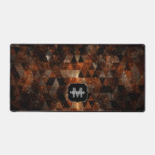 Goldstrahl im geometrischen funkelnd Universum Mon Schreibtischunterlage (Vorderseite)