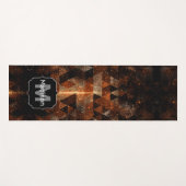 Goldstrahl im geometrischen funkelnd Universum Mon Yogamatte (Vorderseite (Horizontal))