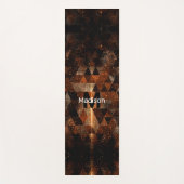 Goldstrahl im geometrischen funkelnd Universum Mon Yogamatte (Vorderseite)