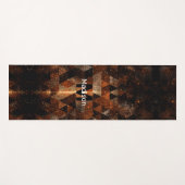 Goldstrahl im geometrischen funkelnd Universum Mon Yogamatte (Vorderseite (Horizontal))