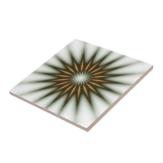 Goldstrahlmuster Fliese (Seite)