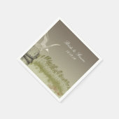 Goldstrand-Hochzeit Serviette (Ecke)