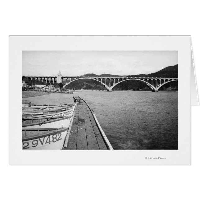 Goldstrand, Oregon Docks und Brücke über Rogue (Vorderseite (Horizontal))