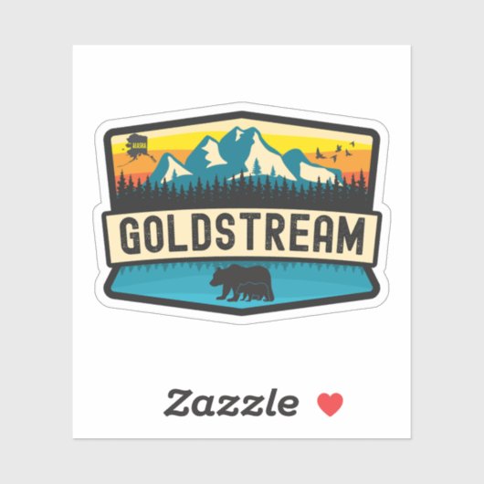Goldstream, Alaska Aufkleber (Blatt)