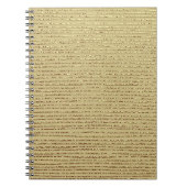 Goldstreifen: Abstrakter Vintager Hintergrund Notizblock (Vorderseite)