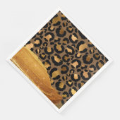 Goldstreifen auf Glamour mit Metallen Serviette (Ecke)