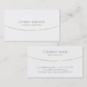 Goldstreifen aus Shiny auf weiß Visitenkarte (Vorne/Hinten)