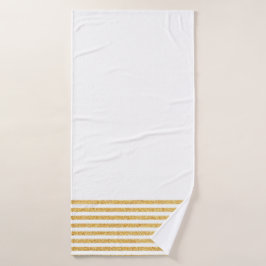 Goldstreifen-Badetuch Badehandtuch