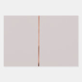 Goldstreifen der eleganten Rose Geschenkpapier Set (Vorderseite 2)