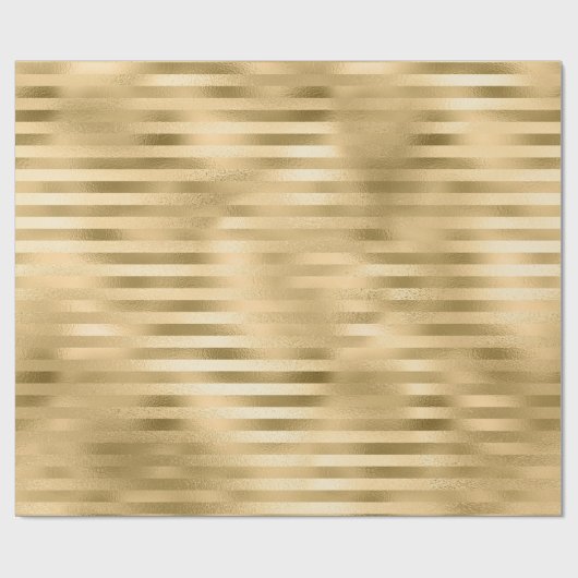 Goldstreifen Geschenkpapier (Flach)