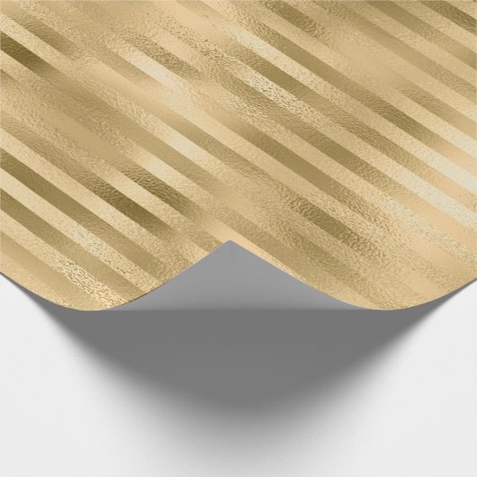 Goldstreifen Geschenkpapier (Ecke)
