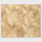 Goldstreifen Geschenkpapier (Flach)