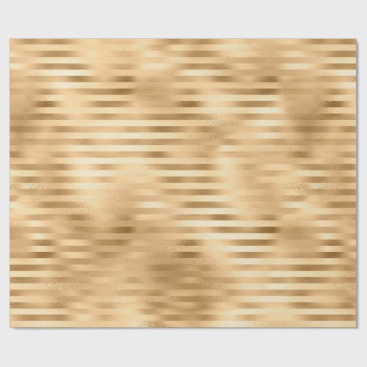 Goldstreifen Geschenkpapier (Flach)