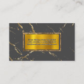 Goldstreifen | Gold Flake Textur Visitenkarte (Rückseite)