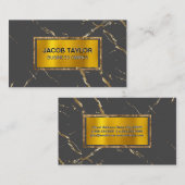 Goldstreifen | Gold Flake Textur Visitenkarte (Vorne/Hinten)