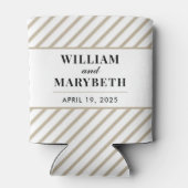 Goldstreifen-Hochzeit Dosenkühler (Rückseite)