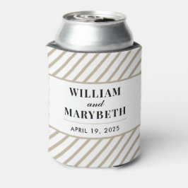 Goldstreifen-Hochzeit Dosenkühler
