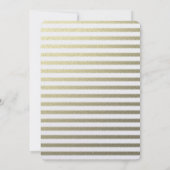 Goldstreifen-Hochzeit Einladung (Rückseite)