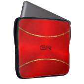 Goldstreifen im Hintergrund Laptopschutzhülle (Vorne Rechts)