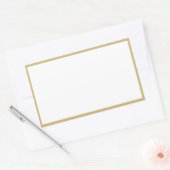 Goldstreifen in Gewürzjar, rechteckige Aufkleber (Umschlag)