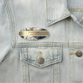 Goldstreifen, Perlen, geometrischer schwarzer Marm Namensschild (Beispiel)