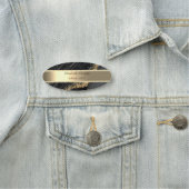 Goldstreifen, Perlen, schwarzer Marmor Gold Sequin Namensschild (Beispiel)