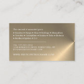 Goldstreifen - Schwarze Schabe - Kontrolle der Sch Visitenkarte (Rückseite)