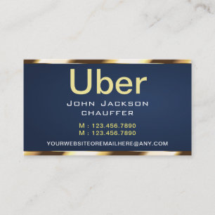 Goldstreifen-Taxifahrer-Kabine-Transport blau QR C Visitenkarte