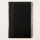 Goldstreifen über schwarzem Hintergrund Planer (Rückseite)