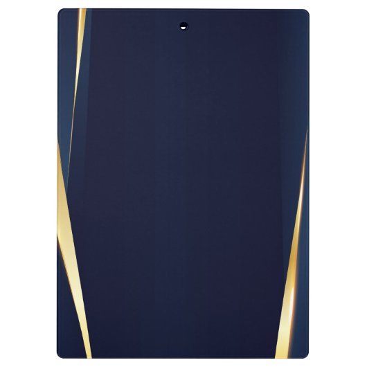 Goldstreifen und blauer Hintergrund Klemmbrett (Rückseite)