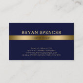 Goldstreifen Visitenkarte (Rückseite)