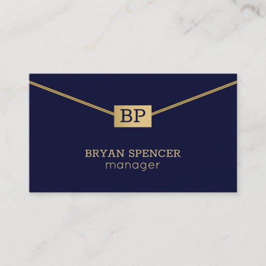 Goldstreifen Visitenkarte (Vorderseite)