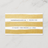 Goldstreifen Visitenkarte (Rückseite)
