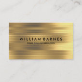 Goldstreifen-Visitenkarte Visitenkarte (Vorderseite)