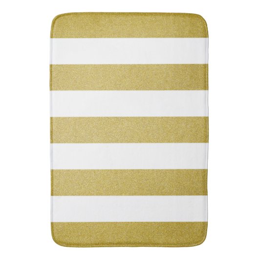 Goldstreifen, weiße Streifen, Streifen Badematte (Vorderseite Vertikal)
