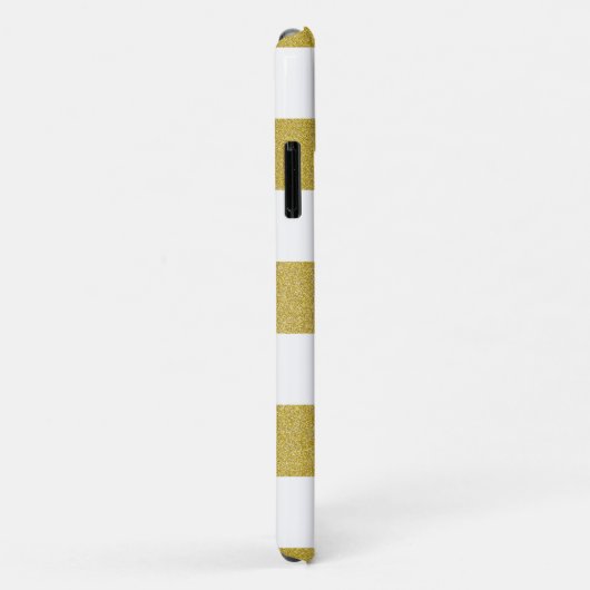 Goldstreifen, weiße Streifen, Streifen Case-Mate iPhone Hülle (Hinten/Rechts)