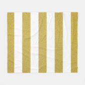 Goldstreifen, weiße Streifen, Streifen Fleecedecke (Vorderseite (Horizontal))