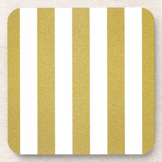 Goldstreifen, weiße Streifen, Streifen Getränkeuntersetzer (Vorderseite)