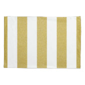 Goldstreifen, weiße Streifen, Streifen Kissenbezug (Rückseite)