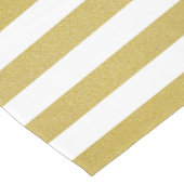 Goldstreifen, weiße Streifen, Streifen Mittelgroßer Tischläufer (Ecke)